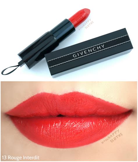 givenchy rouge interdit satin lipstick review|givenchy rouge interdit notes.